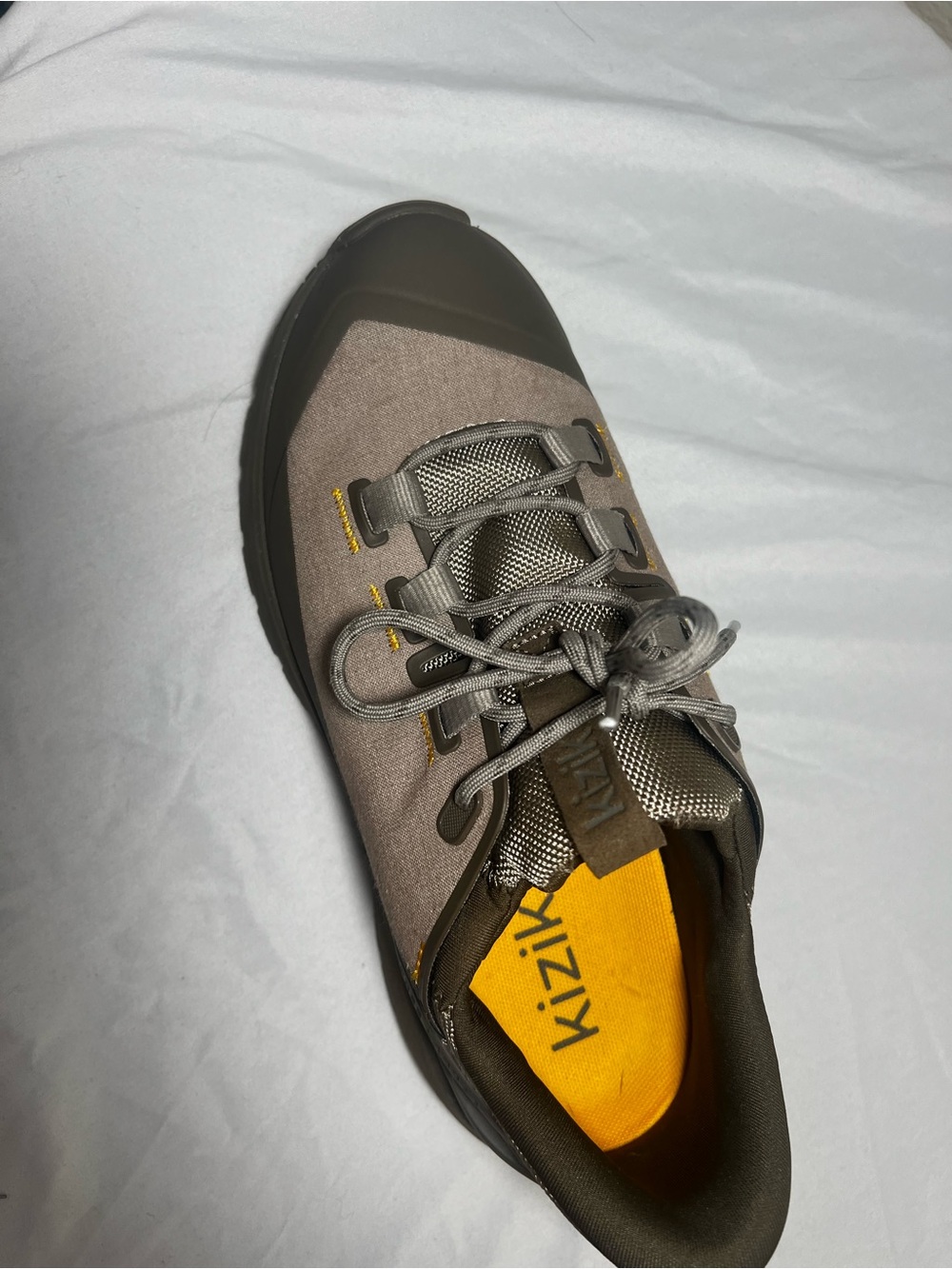 Kizik Wasatch HandsFree Hiking Sneakers Tumbleweed Waterproof Comfort Shoes 8.5